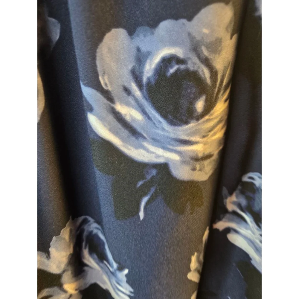 Women's Kate Spade Navy Blue Floral Long Sleeve Dress Size 6